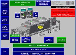 Industrial Microwave HMI Control Screen Automation-Cellencor