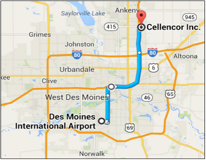 Cellencor is located in Ankeny, Ia, just minutes from the Des Moines International Airport